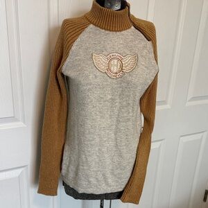 Vintage Harley-Davidson Genuine MotorCloth Black and Brown Label sweater✨